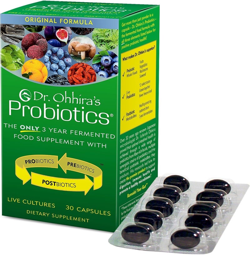 essential formulas Dr. Ohhira's Probiotics 12 Plus, Original Formula - 30 Capsules Dietary Supplement - Image 1